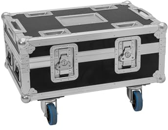 ROADINGER Flightcase BAS-1 8x SILENT PAR 6 QCL FLOOR | Truhen-Case mit Lenkrollen, PRO-Version