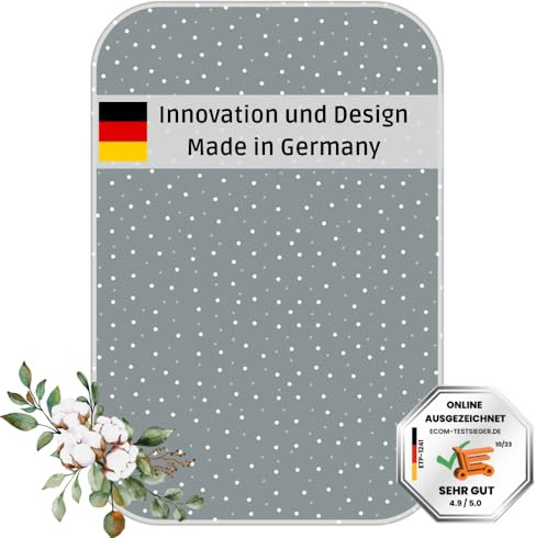 5 Schichten Turbo Bügelunterlage | Hitzebeständig & Hitzereflektierend | Super weich & rutschfest | Bügelmatte 100x65cm | Perfekt für Zuhause & unterwegs