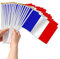 AEYAKA Pequeña Bandera Francesa, conjunto de 30 Mini Banderas Francesas perfectas para los Juegos,la Copa del Mundo, el Día Nacional y la Decoración - 14 x 21 cm