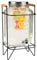 Distribuidor de Bebidas con Grifo Antigoteo - Dispensador de Bebidas de Agua de Vidrio con Soporte y Tapa - Distribuidor de Limonada de 8 litros