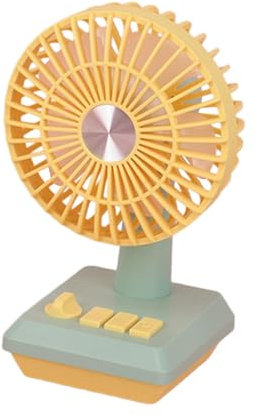 Sharplace Handheld Fan Small Desk Fan Angle Adjustable Silent Personal Fan Portable Mini Fan for Home Office Work Indoor Outdoor Travel, Green Yellow