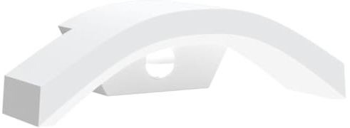 vidaXL LED Außenwandleuchte mit Sensor, Wandleuchte mit IP54-Schutzart, Außenleuchte mit Diffusor, Wandleuchte Gartenlampe, Weiß Aluminiumdruckguss