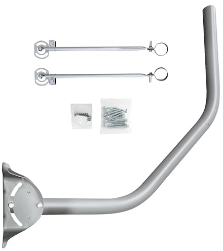 SatelliteSale Sotto Eave Mount 2 O.D. Heavy Duty resistente alle intemperie parabola satellitare montaggio albero per installazione sicura antenna