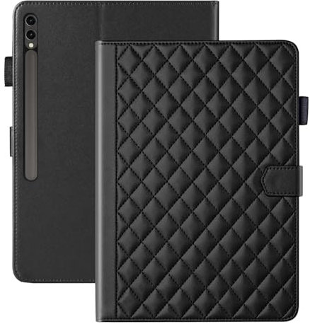 Vaitasy Funda para Samsung Galaxy Tab S10 Plus/ S9 Plus/ S9 FE Plus 12.4 Pulgadas Business Cuero PU Tablet Carcasa para Galaxy Tab S9 Plus con Ranura para Tarjeta Negro