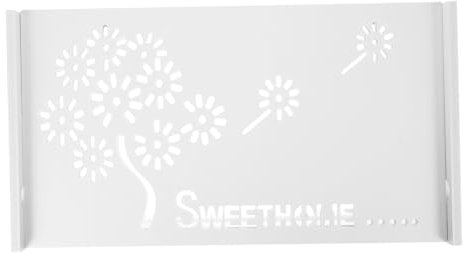 Warmhm Wall-mounted Storage Box Router Holder Wire Organizer Easy Install Hide Wifi Router