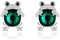 URONE Frosch Ohrringe Silber 925 Stecker Frosch Ohrstecker Frosch Schmuck Geschenke für Frauen Damen Frosch Liebhaber