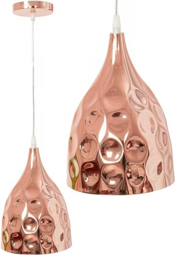 tooLight Lampe à Suspension Rose Gold APP276-1CP Suspension luminaire Lustre Plafonnier Éclairage de Plafond pour Salon Chambre Cuisine