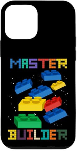 iPhone 12 mini Funny Building Brick Blocks Toy Master Builder Boy Case