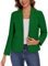 MINTLIMIT Women's Jacket Elegant Suit Blazer Casual Front Lined Notched Lapel (Green M)