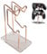 YKI Universal 2 Tiers Game Controller Holder for Desk, Metal Acrylic Game Controller Storage Holder Stand for PS4, PS5, Xbox, Nintendo Switch, Rose Gold