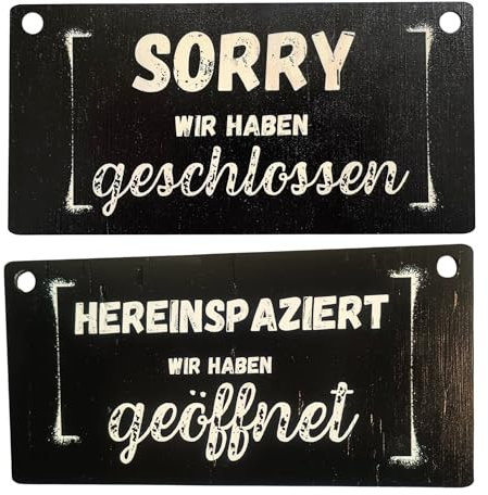 Doppelseitiges Schild geöffnet, geschlossen. Hängeschild, Dekoration an der Tür, Wanddekoration, Geschenk, Holzschild, natürliche Dekoration