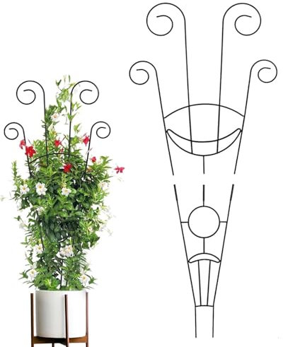 Pflanzkübel Rankgitter 76 x 30 cm Metall Pflanzen Rankhilfe Blumen Rosen Kletterhilfe Trellis