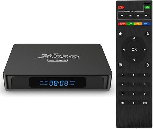 X96Q Pro boitier IPTV Multimédia de Diffusion en continu 2Go/16Go Lecteur x96mini Smart TV Box WiFi, avec Allwinner H313, TV Box Android 10.0 Prend en Charge 4K HD, H256