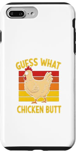 Guess What Chicken Butt Weißes Design Hülle für iPhone 7 Plus/8 Plus