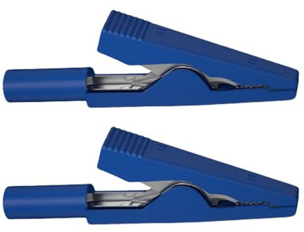 2 mm Bananenstecker, Krokodilklemme, korrosionsbeständig für stabile Signalübertragung in Labortests und elektronischen Projekten