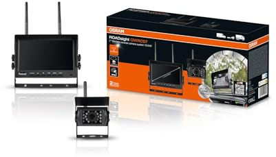 OSRAM ROADsight Wireless Reverse Camera System, OWRCS7, 7” AHD Monitor, 1080p HD, up to 4 cameras