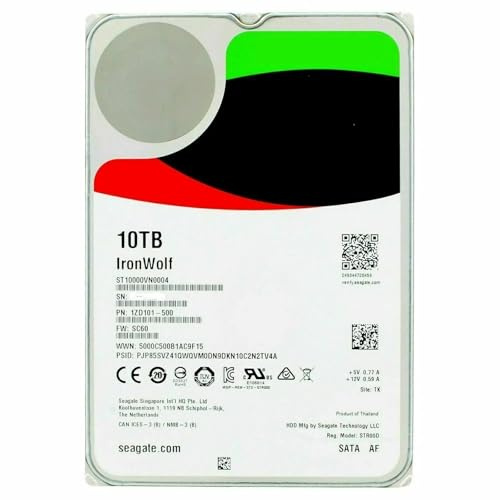 WBOBKO FOR IronWolf 10TB Internal Hard Disk 7200RPM 3.5 (ST10000VN0004) NAS