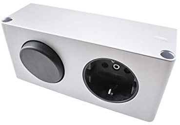 Yu Yang Steckdosen-Box 31 DE mit Schalter TÜV geprüft Energiebox Steckdose (20W Spiegelschrank Kombi-Box für dem Möbeleinbau, 230v auf 12v LED, DE)