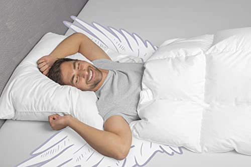 SCHLAFSTIL Daunenkissen 3-Kammer D600, 90% Gänsedaunen / 10% Gänsefedern (Außen) Größe 40x80