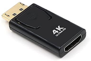 EasyULT Displayport vers Hdmi Adaptateur, Adaptateur Compatible avec Ordinateur De Bureau/Pc De Bureau/Pc/Moniteur/HDTV, Adapté Aux éQuipements Displayport Et Hdmi Connexion…