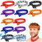 Coume 12 Stück Eiskühlschal, kühlendes Halstuch, kühlendes Halstuch, kühlendes Stirnband, Sommer, kühlendes Bandana für Männer und Frauen, Outdoor-Aktivitäten, mehrfarbig