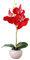 Snner Künstliche Orchideen Blume mit Vase Orchideen Künstliche Blumen Gefälschte Orchidee Plastikstopf Kunst Orchideen Arrangement Herzstück für Heimküchentischdekoration Dekor