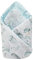 Medi Partners Steckkissen 100% Baumwolle 75x75cm Einschlagdecke Babyhörnchen doppelseitig weich ganzjährig multifunktional antiallergisch Babys (Ozean)