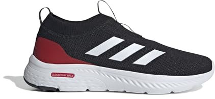 adidas Cloudfoam Move Sock Shoes, Scarpe Basse Non calcistiche, Core Black/Cloud White/Better Scarlet, 42 2/3 EU