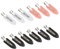 12 Stück Nahtlose Haarspange Keine Dent Haarclips Keine Falte Haarclips kein Verbiegen Haar Spangen für Haarstyling Make Up (Weiß Schwarz Rosa)