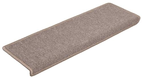 vidaXL Stufenmatten 15 STK. 65x21x4 cm Hellbraun Rechteckiger Rand
