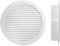 Griglia di Ventilazione con Zanzariera, Griglia Aerazione In Plastica, Griglia di Espulsione dell'aria, Colore Bianco, Made In Italy (Rotondo Ø100mm H25mm Foro 80mm)