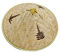 Liummrcy Sombrero de bambú para Hombres, Sombreros de Paja Sombrero Oriental Chino Bamboo Sombrero de Sol Gorro de bambú con Sombrero Trenzado con Gorro de Pesca de Cono de Cuerda a Prueba de Viento