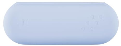 Thyonta Magnetic Silicone Cosmetic Brush Bag Exquisite and Durable Waterproof Portable Bag Suitable for Women's On-The-Go Travel Organizer(Blue)