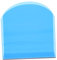Amosfun 2St Serviettenhalter aus Acryl freistehende Serviettenhalter Serviettenständer abendpapierhalter office desk accessories büroartikel Gewebeständer Blue