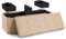 Blumtal Sitzbank mit Stauraum + 2 extra Boxen - Truhenbank mit Stauraum 110x38x38 cm - Sitztruhe mit Stauraum - Bequemer Hocker mit Stauraum - Sitzbox mit Stauraum - Sitzbank Beige - Sitzbox in Beige
