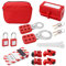 CYSFETENA Lockout Tagout Kit Mit Sicherheitsvorhängeschlössern, Loto Etiketten Haspen Und Sicherungskasten Für Industriebetriebe, Komplettes Lockout Tagout Set für Chemische Elektr