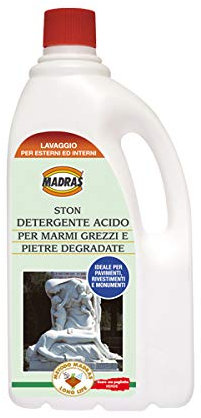 DETERGENTE acido - STON - 1 LT PER PIETRA GREZZA E MARMI - MADRAS