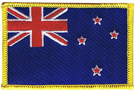 Flaggenfritze Flaggen Aufnäher Neuseeland Fahne Patch + gratis Aufkleber