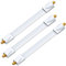 deleyCON 3x Fensterdurchführungen SAT Kabel 17cm Flexibel 26cm Länge Kupplung Fenster & Türen Vergoldet Extrem Flach Geschirmt Klebepads - Weiß