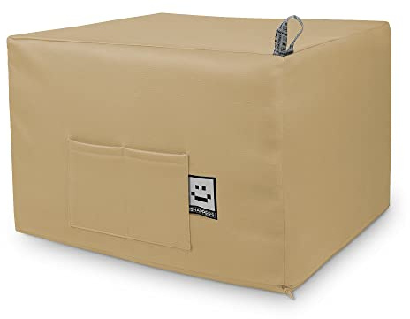 HAPPERS Puff Cama Auxiliar Confort Convertible 2 en 1 | Colchón Plegable para Invitados | Funda Lavable | para Salón o Dormitorio | Futón 195 x 130 cm - Beige