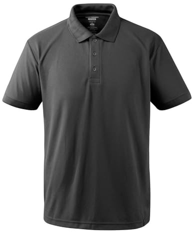 Mascot 17083-941-18 Grenoble Crossover Moisture Wicking Cool Dry Modern Fit Polo Shirt, Size M, Dark Anthracite