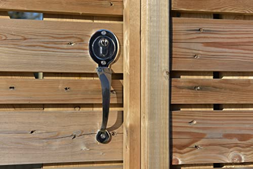 GATEMATE 8 (200mm) Pull Handle to Suit Euro Profile Long Throw Lock - Chrome