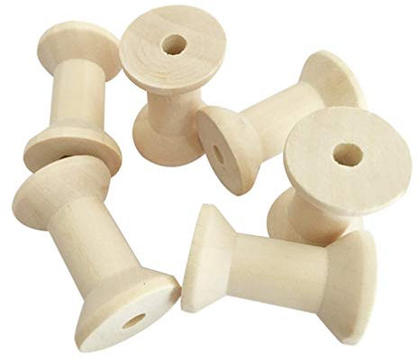 50 stücke 5 cm Vintage Natürliche Holz Leere Fadenspule Spulen Spule Werkzeug DIY Roller zum Nähen Handwerk Draht Band Hand