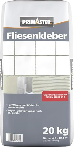 Primaster Fliesenkleber 20 kg für Innen Wand und Boden Kleber Fliesen
