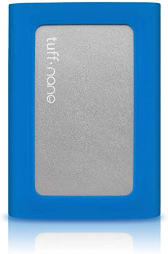 CalDigit Tuff Nano - Kompakte, robuste IP67 USB-C 3.2 Gen.2 mit 10Gb/s, externes NVME SSD, kompatibel mit Thunderbolt 3 Mac und PC, bis zu 1055MB/s (1TB SSD, blau)