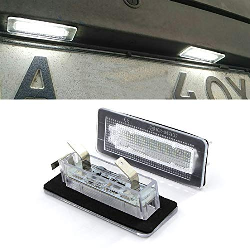 2 Stück 18SMD LED-Kennzeichenleuchte für B-enz S-Mart F-ortwo 450 451 453 2014-2018 LED-Lampe Fehlerfrei für C-oupe Cabrio