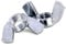 Wing Nuts Butterfly DIN 315 (American) Zinc Plated Steel for DIY Tools Machinery Pack of: 10 Size: M4