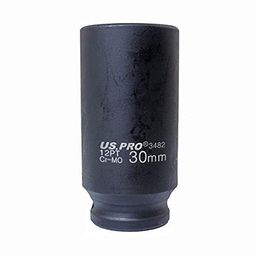 US PRO Tools 30mm 1/2 dr 12 Point Deep Hub Nut Socket, Gearbox etc 3482
