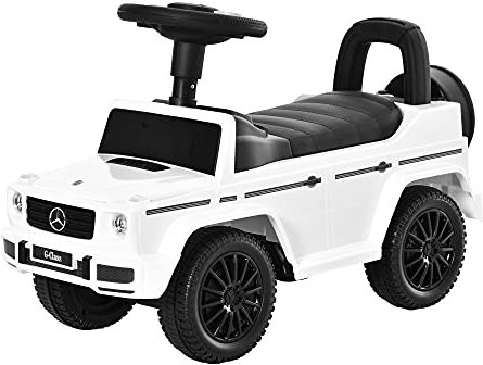 HOMCOM 3 in 1 Kids Ride On Car G350 Licensed Foot To Floor Slider Toddler Push Along NO POWER White 12-36 months