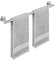 KES Handtuchhalter Bad Badetuchhalter Handtuchstange Edelstahl SUS304 Handtuch Halter 60cm Wandmontage Gebürstet, A2000S60-2
